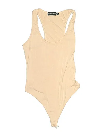 Pre-owned Prettylittlething Bodysuit In Brown