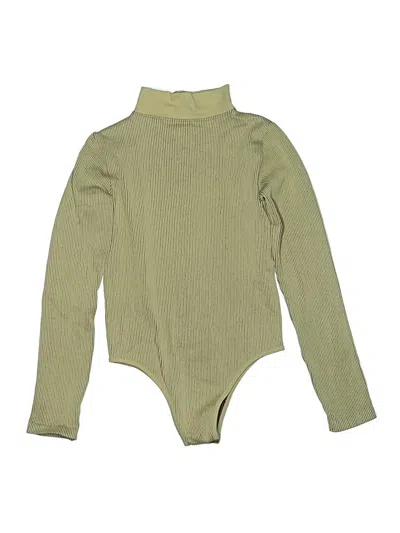 Pre-owned Prettylittlething Bodysuit In Green