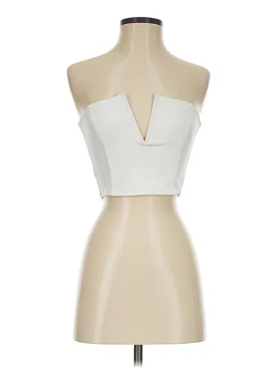 Pre-owned Prettylittlething Bodysuit In Ivory