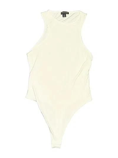 Pre-owned Prettylittlething Bodysuit In Ivory