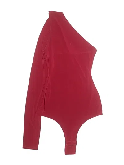 Pre-owned Prettylittlething Bodysuit In Red