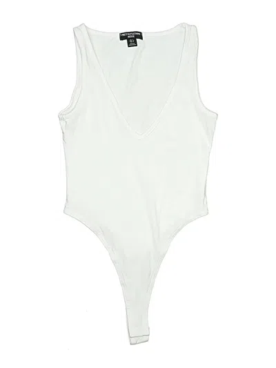 Pre-owned Prettylittlething Bodysuit In White