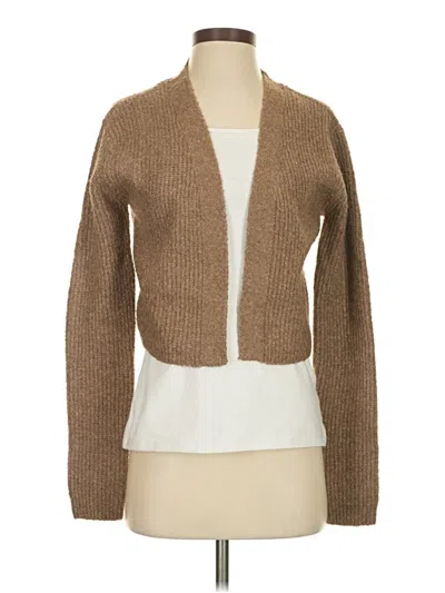 Prettylittlething Cardigan Sweater In Brown