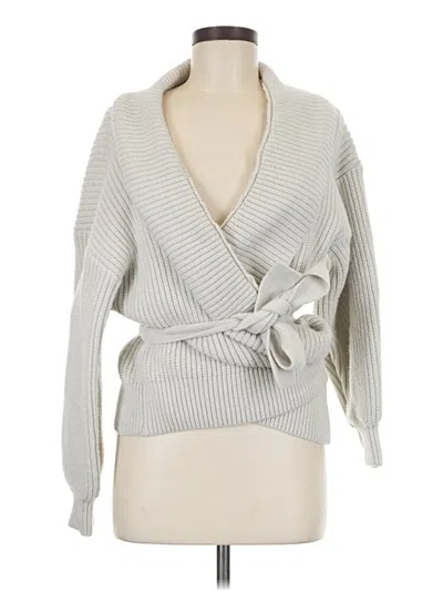 Pre-owned Prettylittlething Cardigan Sweater In Gray