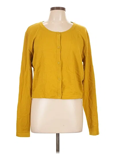 Prettylittlething Cardigan Sweater In Yellow
