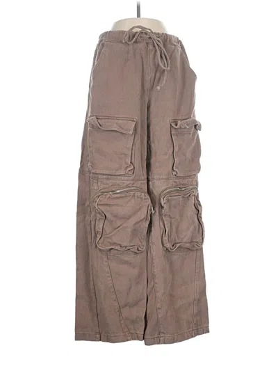 Pre-owned Prettylittlething Cargo Pants In Brown