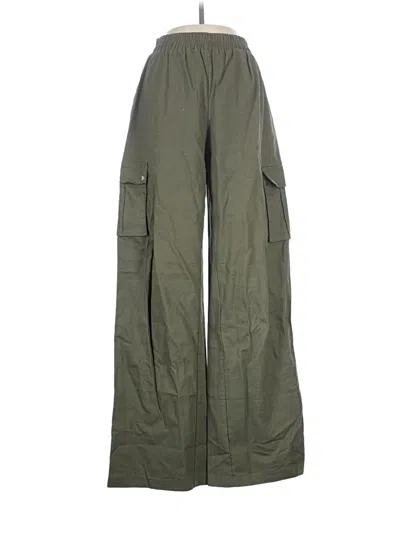 Pre-owned Prettylittlething Cargo Pants In Green