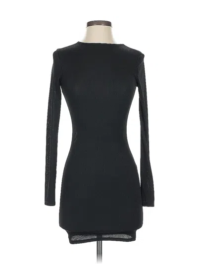 Pre-owned Prettylittlething Casual Dress In Black