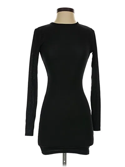 Pre-owned Prettylittlething Casual Dress In Black