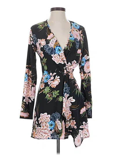 Pre-owned Prettylittlething Casual Dress In Black