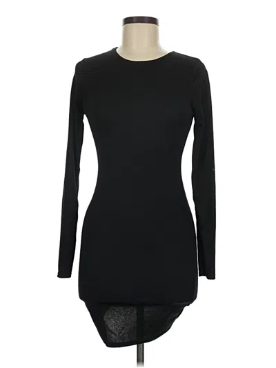 Pre-owned Prettylittlething Casual Dress In Black