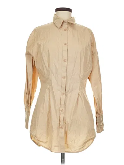 Pre-owned Prettylittlething Casual Dress In Brown