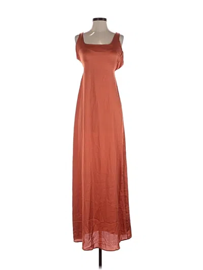 Pre-owned Prettylittlething Casual Dress In Brown