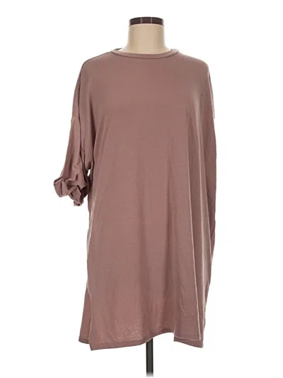 Pre-owned Prettylittlething Casual Dress In Brown