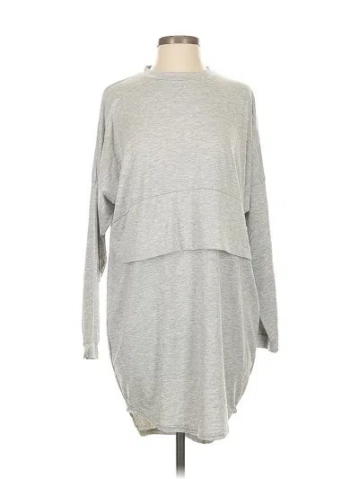 Pre-owned Prettylittlething Casual Dress In Gray