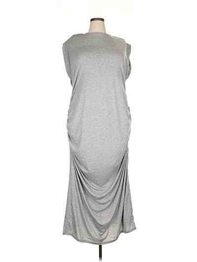 Pre-owned Prettylittlething Casual Dress In Gray