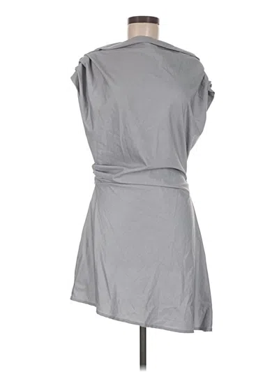 Pre-owned Prettylittlething Casual Dress In Gray