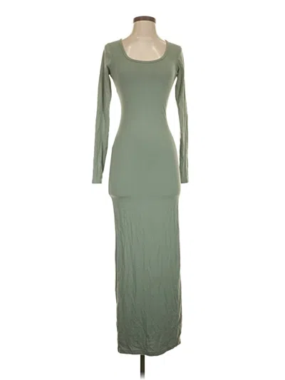 Pre-owned Prettylittlething Casual Dress In Green