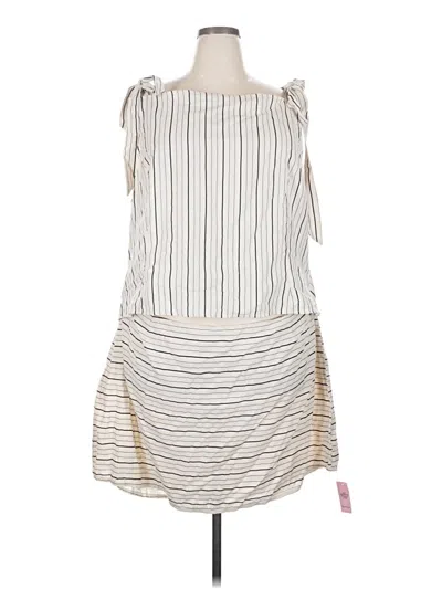 Prettylittlething Casual Dress In Ivory