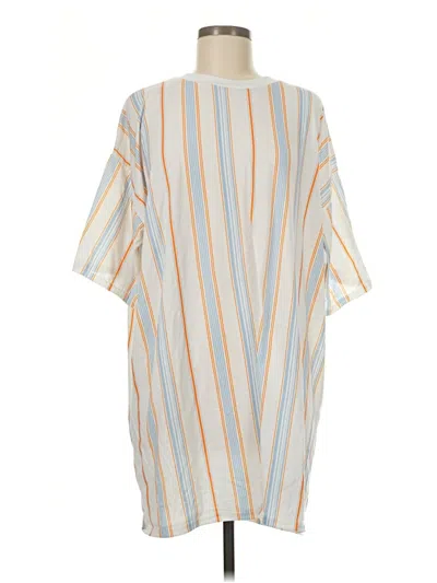 Pre-owned Prettylittlething Casual Dress In Orange