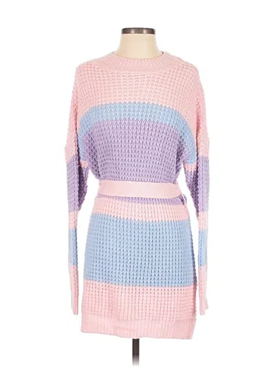Pre-owned Prettylittlething Casual Dress In Pink