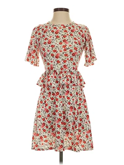 Pre-owned Prettylittlething Casual Dress In Red