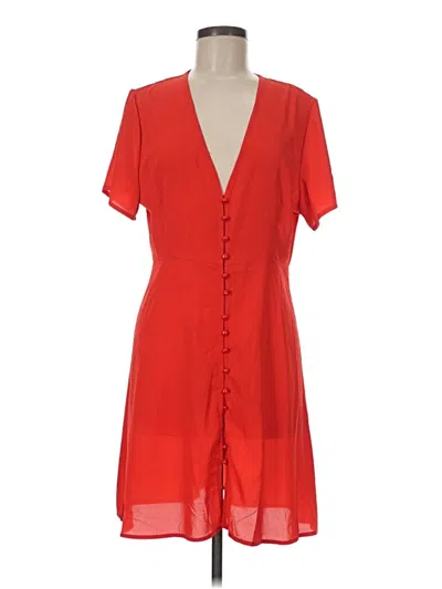 Pre-owned Prettylittlething Casual Dress In Red