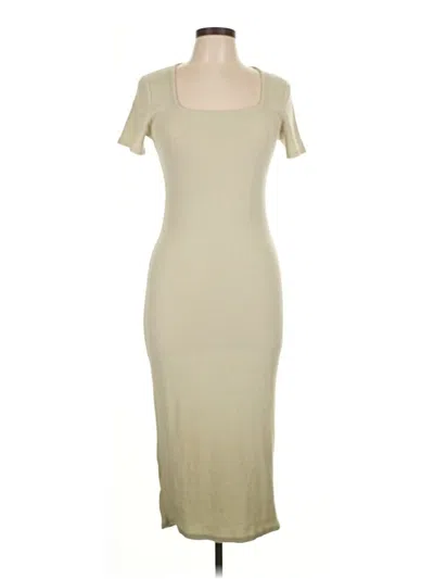 Pre-owned Prettylittlething Casual Dress In Tan