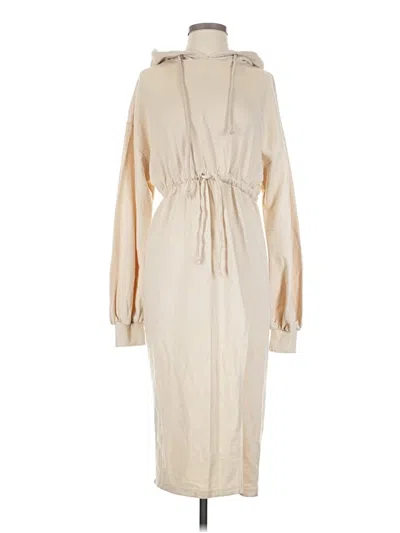 Pre-owned Prettylittlething Casual Dress In Tan