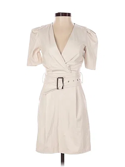 Pre-owned Prettylittlething Casual Dress In Tan