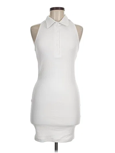 Prettylittlething Casual Dress In White