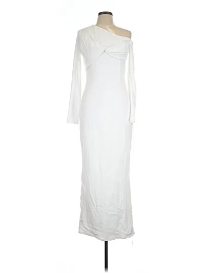 Pre-owned Prettylittlething Casual Dress In White
