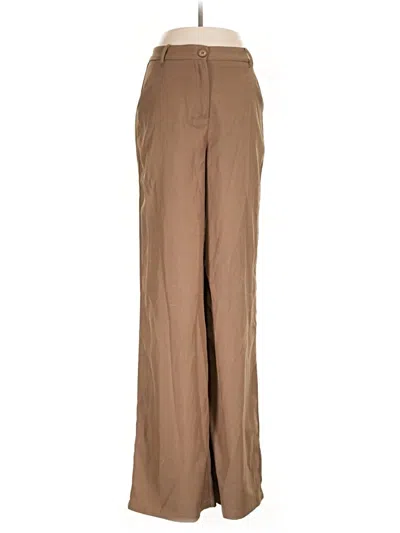 Pre-owned Prettylittlething Casual Pants In Brown