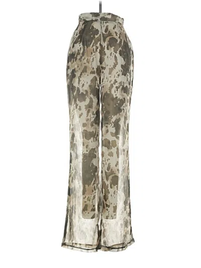 Pre-owned Prettylittlething Casual Pants In Gold