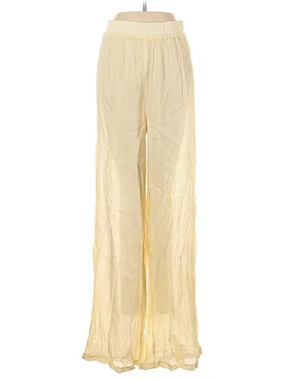 Prettylittlething Casual Pants In Gold