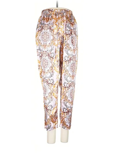 Pre-owned Prettylittlething Casual Pants In Gold