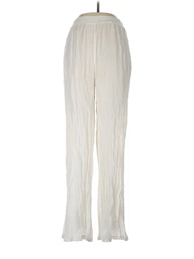 Pre-owned Prettylittlething Casual Pants In Ivory