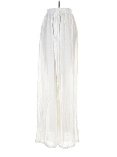 Pre-owned Prettylittlething Casual Pants In Ivory