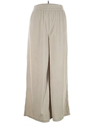 Pre-owned Prettylittlething Casual Pants In Ivory