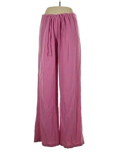Pre-owned Prettylittlething Casual Pants In Pink