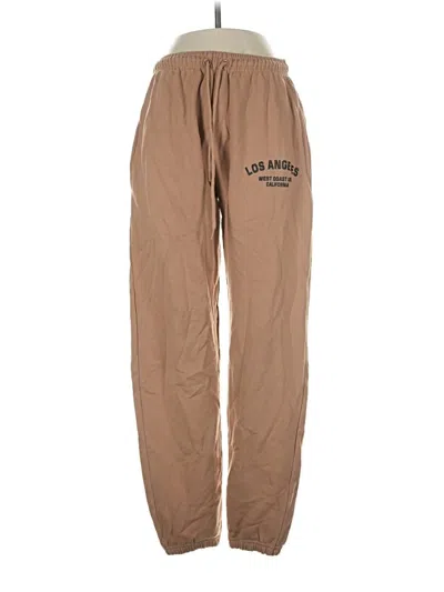Pre-owned Prettylittlething Casual Pants In Tan