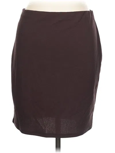 Pre-owned Prettylittlething Casual Skirt In Brown
