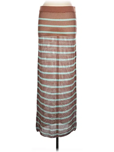 Pre-owned Prettylittlething Casual Skirt In Brown