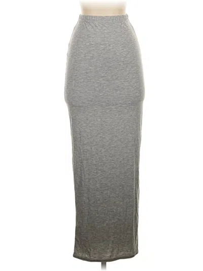 Pre-owned Prettylittlething Casual Skirt In Gray