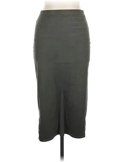Pre-owned Prettylittlething Casual Skirt In Gray