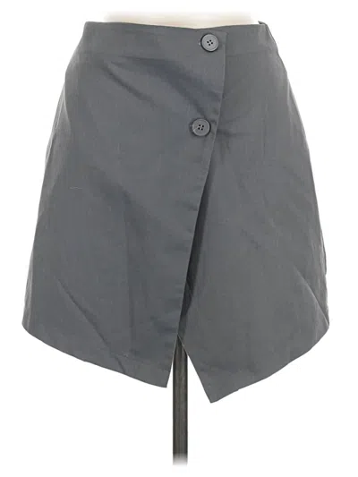 Pre-owned Prettylittlething Casual Skirt In Gray