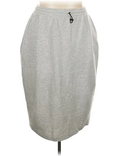 Pre-owned Prettylittlething Casual Skirt In Gray