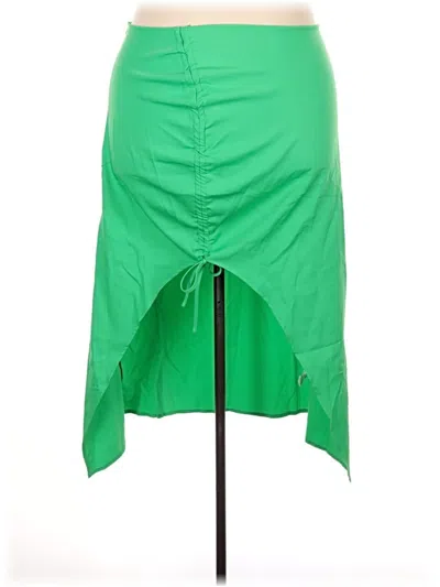 Prettylittlething Casual Skirt In Green