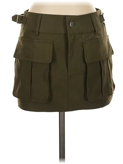 Pre-owned Prettylittlething Casual Skirt In Green