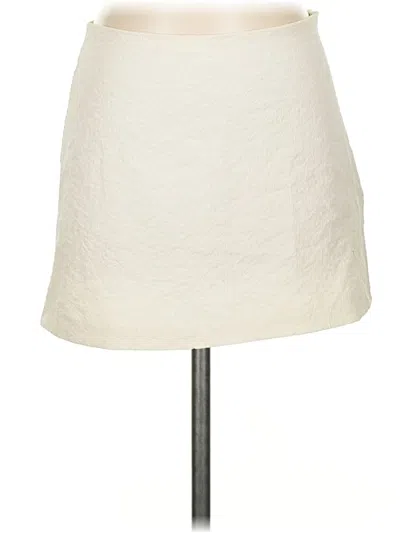 Pre-owned Prettylittlething Casual Skirt In Ivory